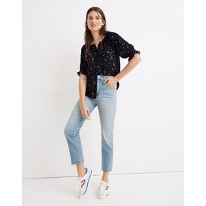 Madewell Classic Straight Jeans in Meadowland Wash